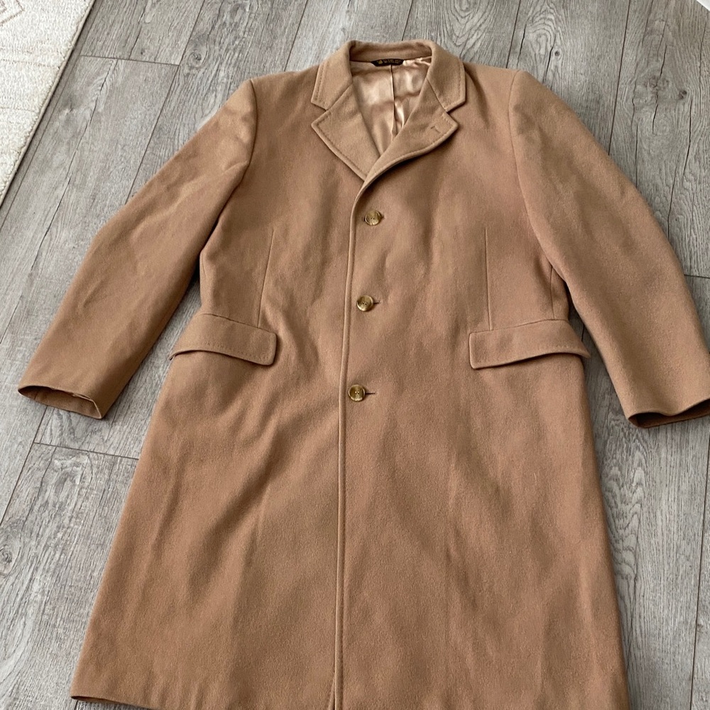 Vintage Atwood Men's Tan Coat 100% wool